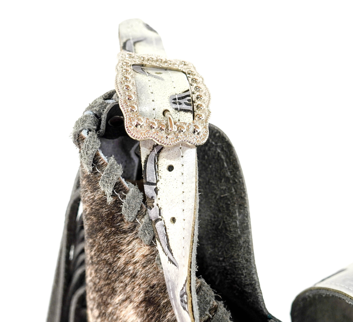 Reba - Light Brindle w/ No Embossed-Reba-Western-Cowhide-Bags-Handmade-Products-Gifts-Dancing Cactus Designs