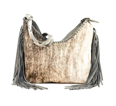 Reba - Light Brindle w/ No Embossed-Reba-Western-Cowhide-Bags-Handmade-Products-Gifts-Dancing Cactus Designs