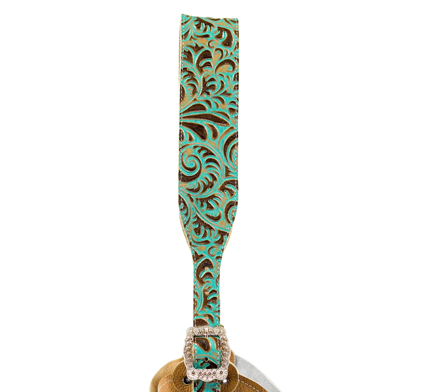 Reba - Longhorn w/ Turquoise Caracole-Reba-Western-Cowhide-Bags-Handmade-Products-Gifts-Dancing Cactus Designs