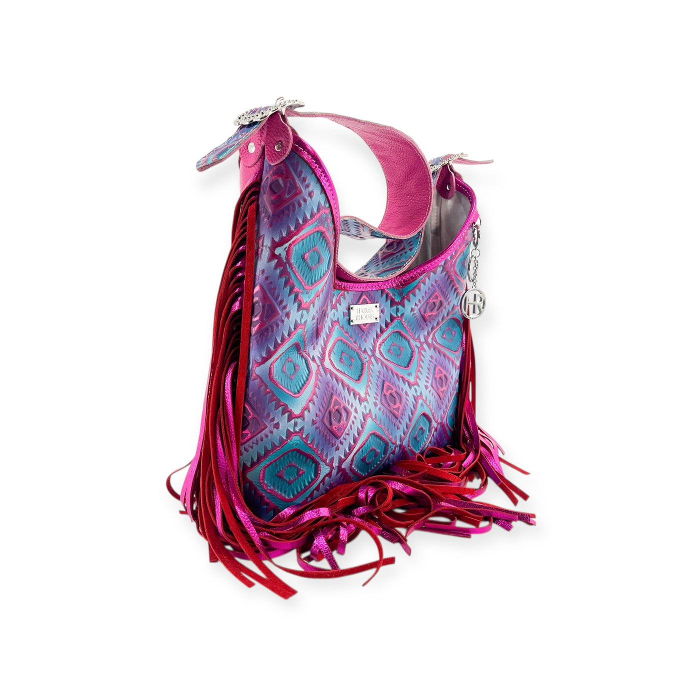 Reba Shoulder Bag-Apparel & Accessories > Handbags, Wallets & Cases > Handbags > Shoulder Bags-Western-Cowhide-Bags-Handmade-Products-Gifts-Dancing Cactus Designs