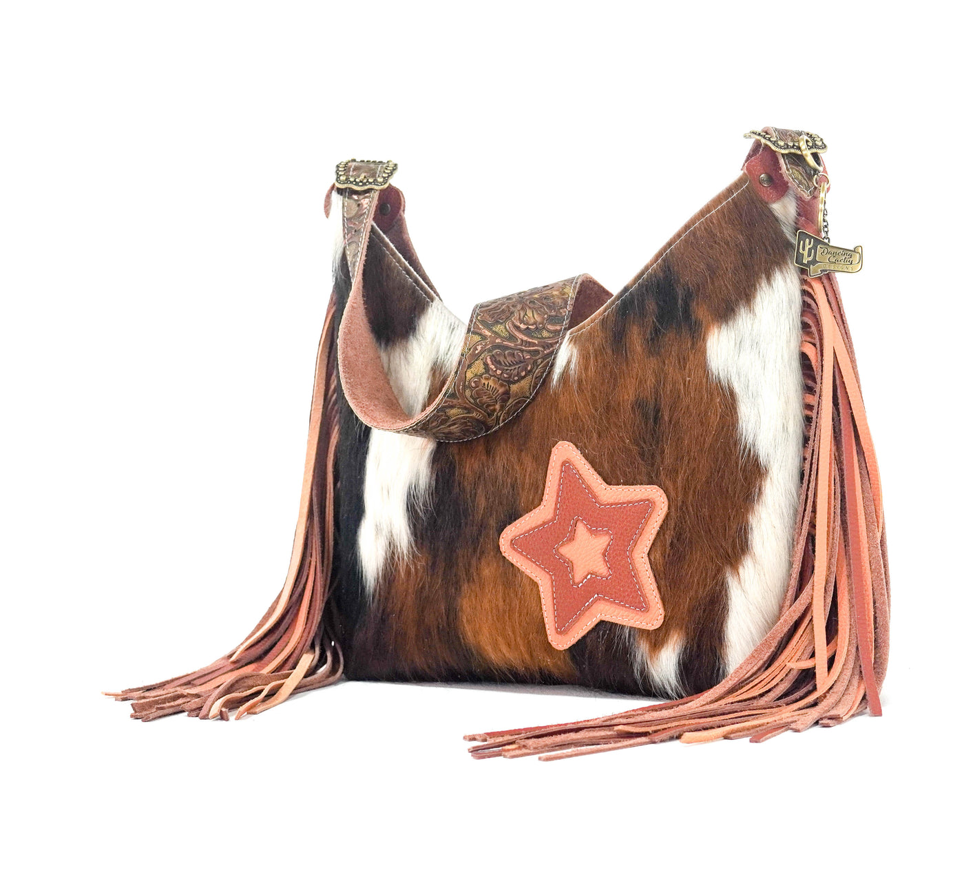 Reba - Tricolor w/ Wyoming Tool-Reba-Western-Cowhide-Bags-Handmade-Products-Gifts-Dancing Cactus Designs