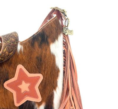 Reba - Tricolor w/ Wyoming Tool-Reba-Western-Cowhide-Bags-Handmade-Products-Gifts-Dancing Cactus Designs