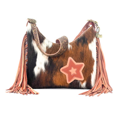 Reba - Tricolor w/ Wyoming Tool-Reba-Western-Cowhide-Bags-Handmade-Products-Gifts-Dancing Cactus Designs