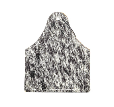 Roadie Tag - Black & White w/ Silver tool-Roadie Tag-Western-Cowhide-Bags-Handmade-Products-Gifts-Dancing Cactus Designs