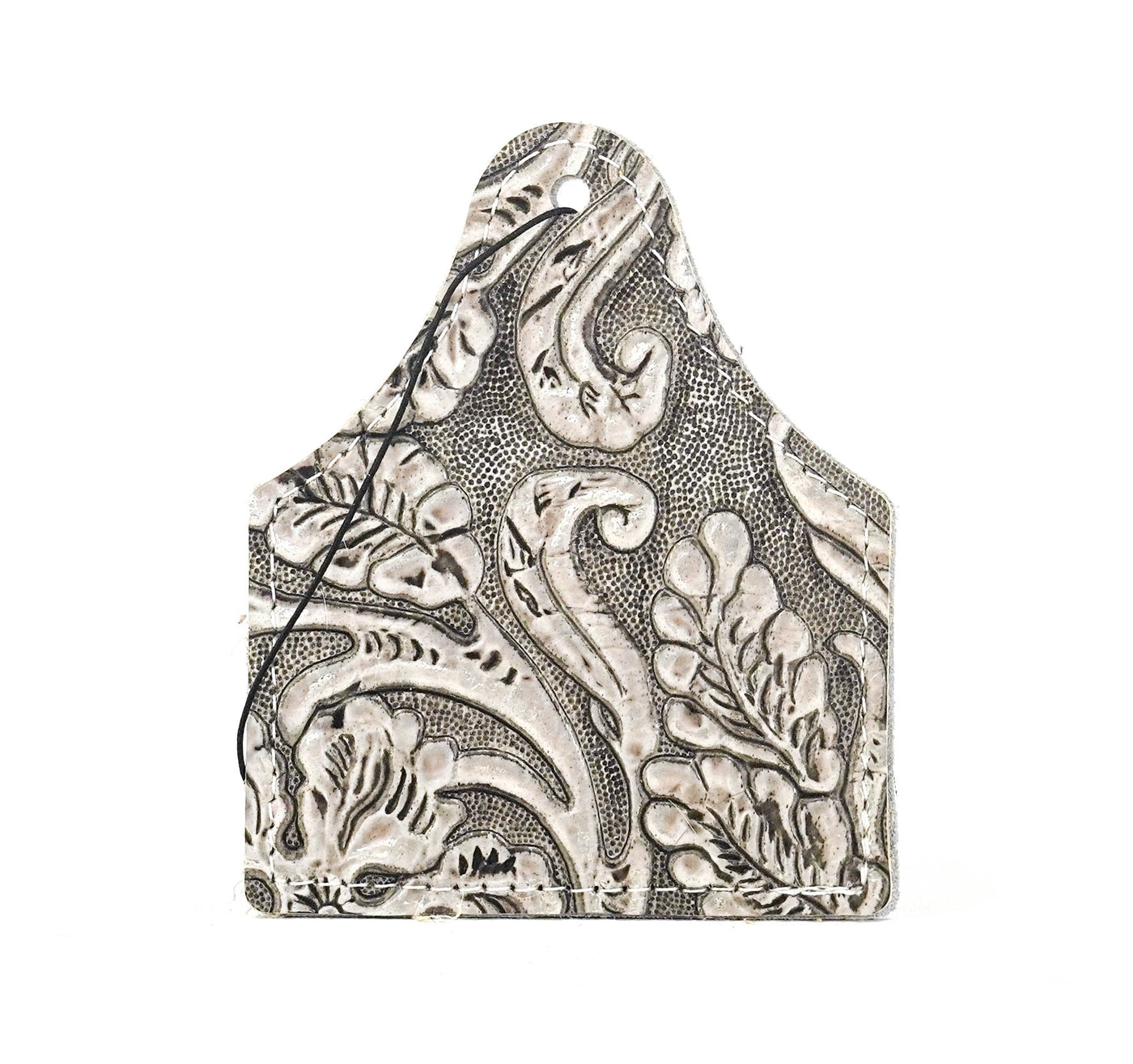 Roadie Tag - Black & White w/ Silver tool-Roadie Tag-Western-Cowhide-Bags-Handmade-Products-Gifts-Dancing Cactus Designs