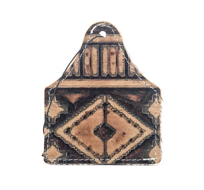 Roadie Tag - Brindle w/ Copper Penny Navajo-Roadie Tag-Western-Cowhide-Bags-Handmade-Products-Gifts-Dancing Cactus Designs