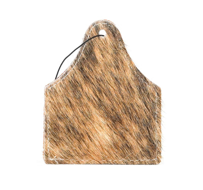 Roadie Tag - Brindle w/ Deadwood Roses-Roadie Tag-Western-Cowhide-Bags-Handmade-Products-Gifts-Dancing Cactus Designs