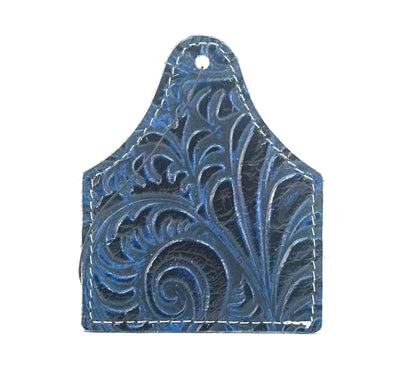 Roadie Tag - Brindle w/ Midnight Caracole-Roadie Tag-Western-Cowhide-Bags-Handmade-Products-Gifts-Dancing Cactus Designs