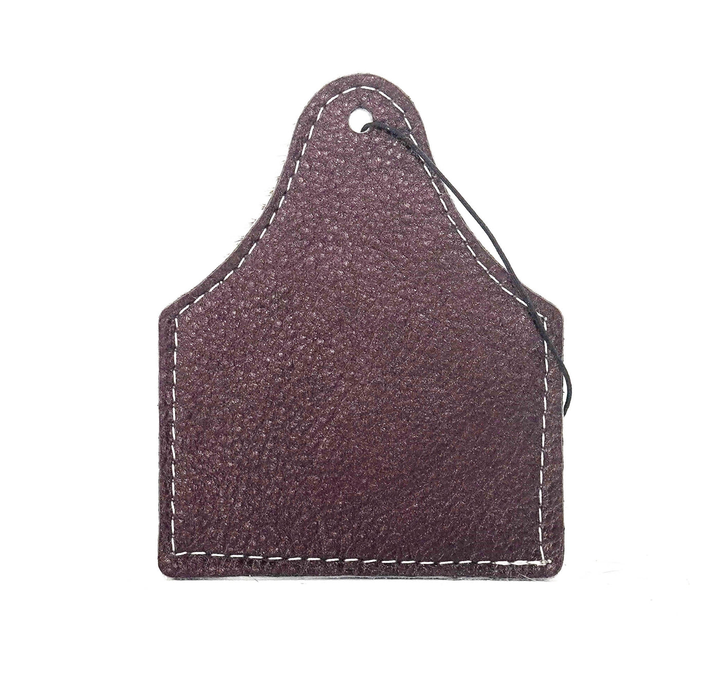 Roadie Tag - Chocolate & White w/ Chocolate Shimmer-Roadie Tag-Western-Cowhide-Bags-Handmade-Products-Gifts-Dancing Cactus Designs