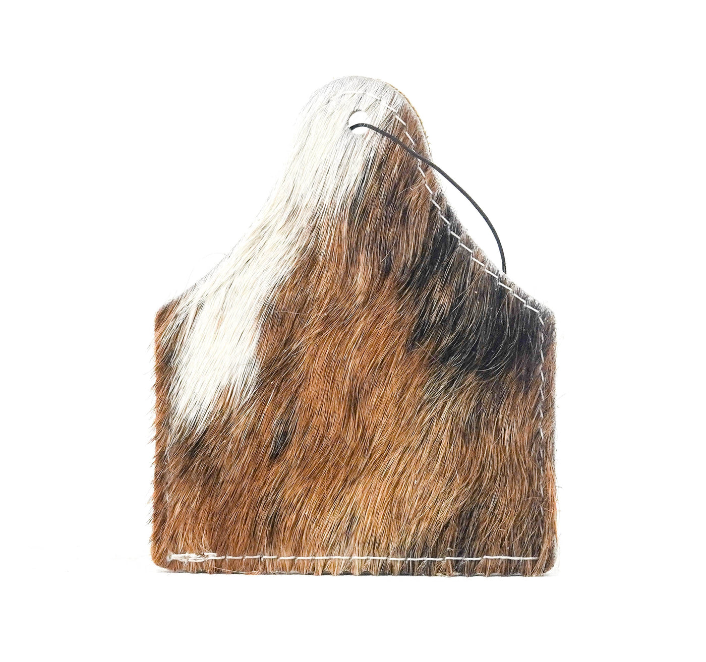 Roadie Tag - Tricolor w/ Ivory Jumbo Croc-Roadie Tag-Western-Cowhide-Bags-Handmade-Products-Gifts-Dancing Cactus Designs