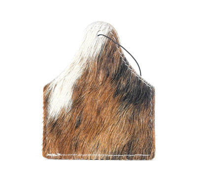 Roadie Tag - Tricolor w/ Ivory Jumbo Croc-Roadie Tag-Western-Cowhide-Bags-Handmade-Products-Gifts-Dancing Cactus Designs