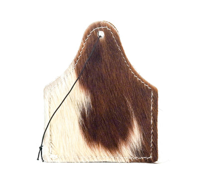 Roadie Tag - Tricolor w/ Saddle Croc-Roadie Tag-Western-Cowhide-Bags-Handmade-Products-Gifts-Dancing Cactus Designs