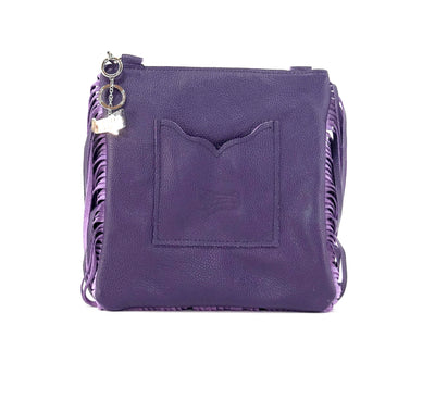 Shania - All Embossed w/ Amethyst Croc-Shania-Western-Cowhide-Bags-Handmade-Products-Gifts-Dancing Cactus Designs