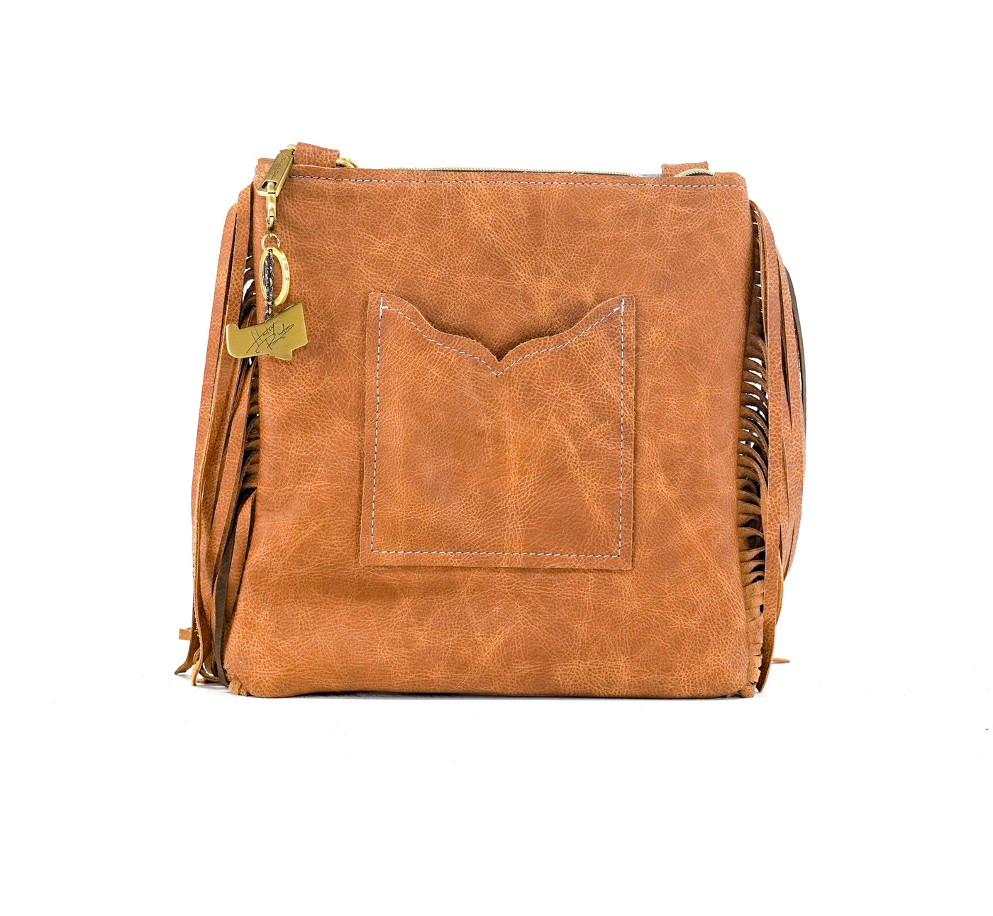 Shania - Brindle w/ Camo Croc-Shania-Western-Cowhide-Bags-Handmade-Products-Gifts-Dancing Cactus Designs
