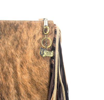 Shania - Brindle w/ No Embossed-Shania-Western-Cowhide-Bags-Handmade-Products-Gifts-Dancing Cactus Designs