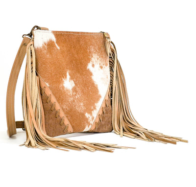 Shania - Longhorn w/ Vanilla Leopard-Shania-Western-Cowhide-Bags-Handmade-Products-Gifts-Dancing Cactus Designs