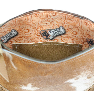 Shania - Longhorn w/ Vanilla Leopard-Shania-Western-Cowhide-Bags-Handmade-Products-Gifts-Dancing Cactus Designs