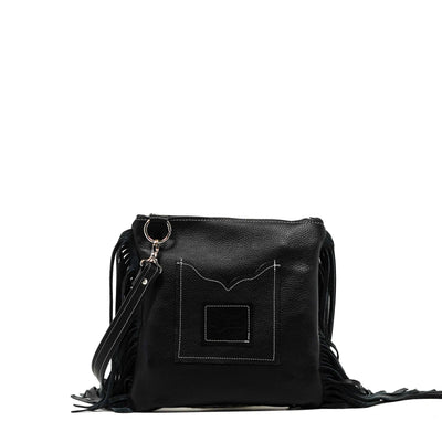 Shania - Salt & Pepper w/ Onyx Denver-Shania-Western-Cowhide-Bags-Handmade-Products-Gifts-Dancing Cactus Designs