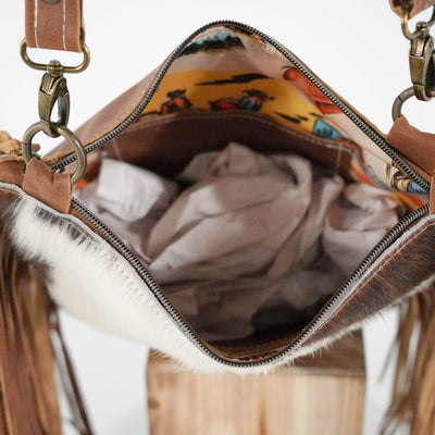 Shania - Tricolor w/ Blank Slate-Shania-Western-Cowhide-Bags-Handmade-Products-Gifts-Dancing Cactus Designs