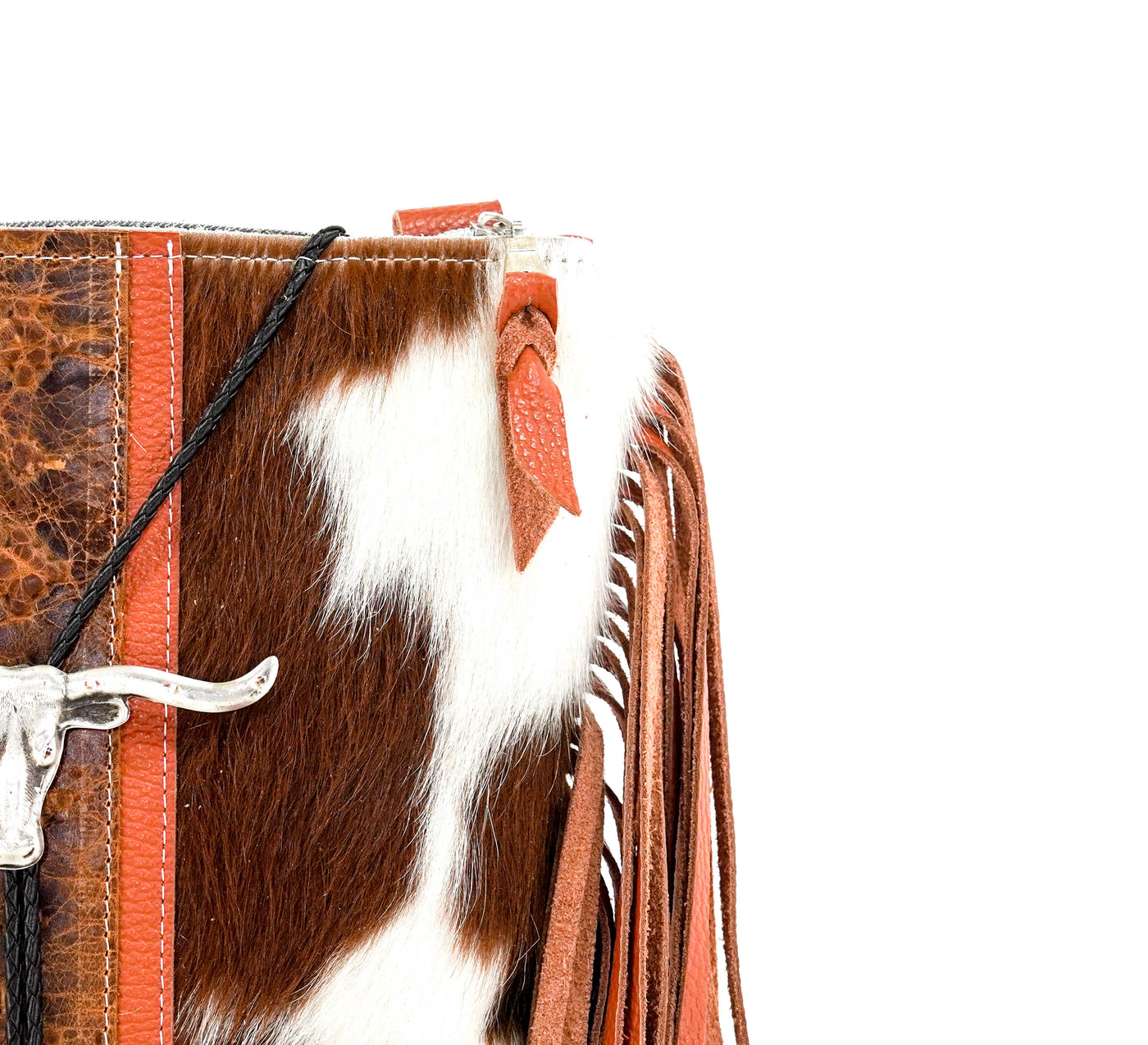 Shania - Tricolor w/ Caramel Navajo-Shania-Western-Cowhide-Bags-Handmade-Products-Gifts-Dancing Cactus Designs
