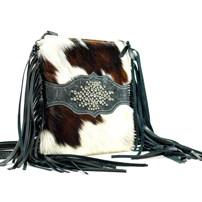Shania - Tricolor w/ Onyx Denver Tool-Shania-Western-Cowhide-Bags-Handmade-Products-Gifts-Dancing Cactus Designs