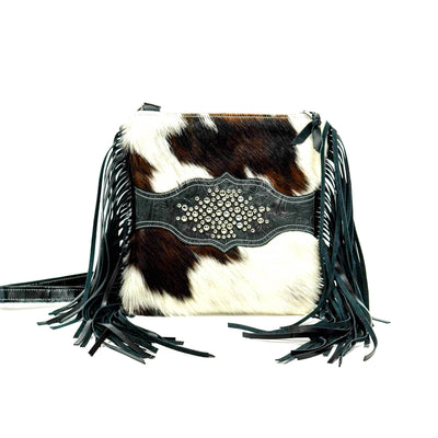 Shania - Tricolor w/ Onyx Denver Tool-Shania-Western-Cowhide-Bags-Handmade-Products-Gifts-Dancing Cactus Designs