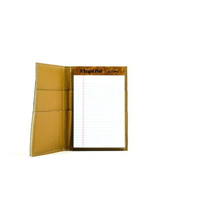 Small Notepad Cover - All Embossed w/ Goldrush tool-Small Notepad Cover-Western-Cowhide-Bags-Handmade-Products-Gifts-Dancing Cactus Designs