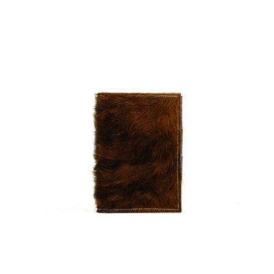 Small Notepad Cover - Long Brindle w/ No Embossed-Small Notepad Cover-Western-Cowhide-Bags-Handmade-Products-Gifts-Dancing Cactus Designs