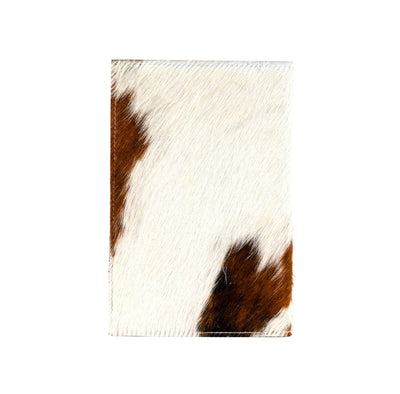 Small Notepad Cover - Tricolor w/ No Embossed-Small Notepad Cover-Western-Cowhide-Bags-Handmade-Products-Gifts-Dancing Cactus Designs