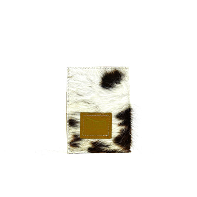 Small Notepad Cover - Tricolor w/ Turquoise Brands-Small Notepad Cover-Western-Cowhide-Bags-Handmade-Products-Gifts-Dancing Cactus Designs