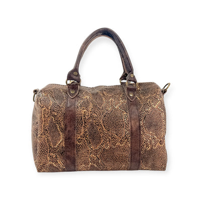 Stowaway Classic Handbag-Apparel & Accessories > Handbags, Wallets & Cases > Handbags > Convertible Bags-Western-Cowhide-Bags-Handmade-Products-Gifts-Dancing Cactus Designs