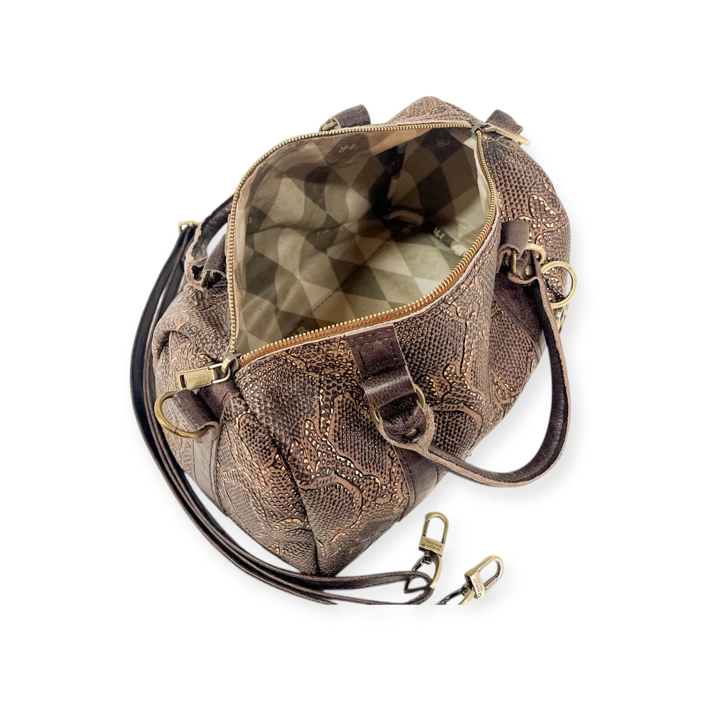 Stowaway Classic Handbag-Apparel & Accessories > Handbags, Wallets & Cases > Handbags > Convertible Bags-Western-Cowhide-Bags-Handmade-Products-Gifts-Dancing Cactus Designs