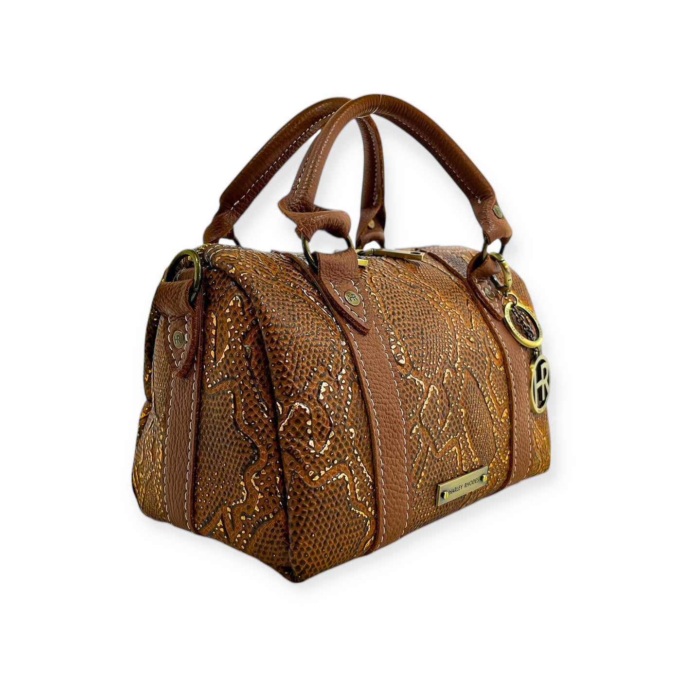 Stowaway Explorer Handbag-Apparel & Accessories > Handbags, Wallets & Cases > Handbags > Convertible Bags-Western-Cowhide-Bags-Handmade-Products-Gifts-Dancing Cactus Designs