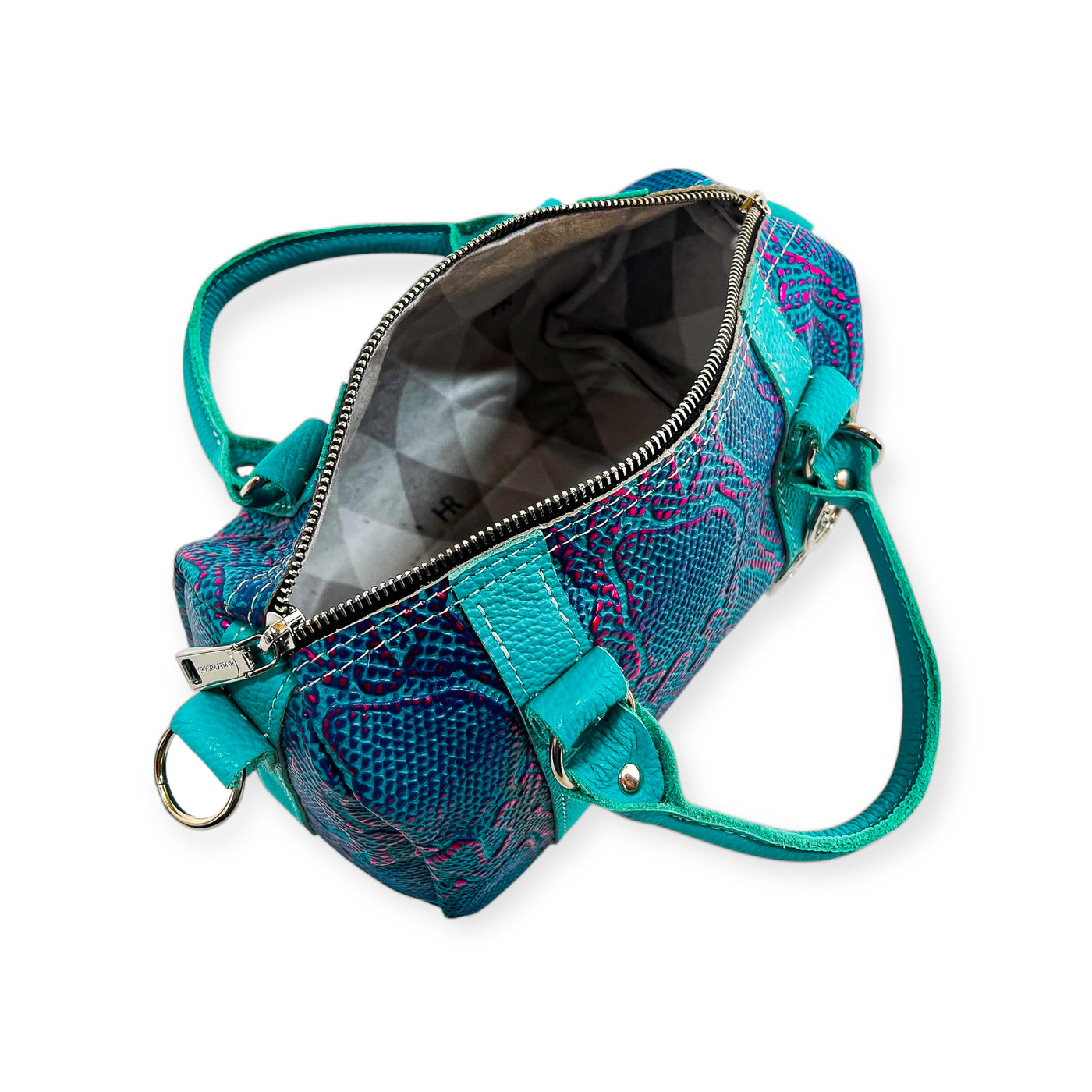 Stowaway Explorer Handbag-Apparel & Accessories > Handbags, Wallets & Cases > Handbags > Convertible Bags-Western-Cowhide-Bags-Handmade-Products-Gifts-Dancing Cactus Designs