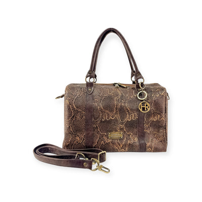 Stowaway Voyager Handbag-Apparel & Accessories > Handbags, Wallets & Cases > Handbags > Convertible Bags-Western-Cowhide-Bags-Handmade-Products-Gifts-Dancing Cactus Designs