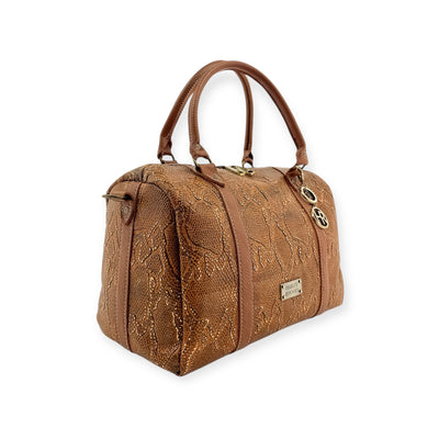 Stowaway Voyager Handbag-Apparel & Accessories > Handbags, Wallets & Cases > Handbags > Convertible Bags-Western-Cowhide-Bags-Handmade-Products-Gifts-Dancing Cactus Designs