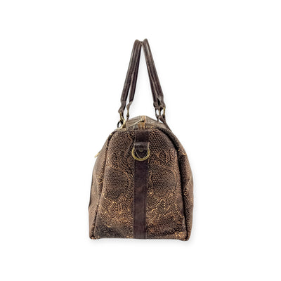 Stowaway Voyager Handbag-Apparel & Accessories > Handbags, Wallets & Cases > Handbags > Convertible Bags-Western-Cowhide-Bags-Handmade-Products-Gifts-Dancing Cactus Designs