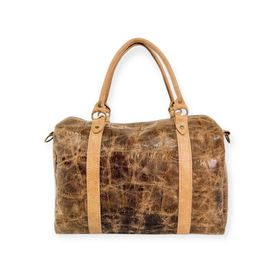 Stowaway Voyager Handbag-Apparel & Accessories > Handbags, Wallets & Cases > Handbags > Convertible Bags-Western-Cowhide-Bags-Handmade-Products-Gifts-Dancing Cactus Designs
