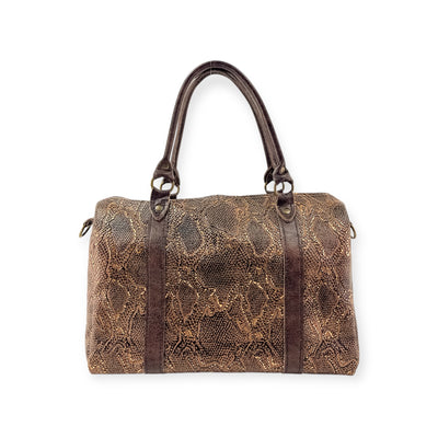 Stowaway Voyager Handbag-Apparel & Accessories > Handbags, Wallets & Cases > Handbags > Convertible Bags-Western-Cowhide-Bags-Handmade-Products-Gifts-Dancing Cactus Designs
