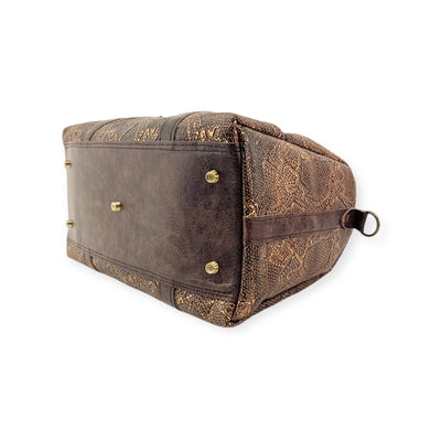Stowaway Voyager Handbag-Apparel & Accessories > Handbags, Wallets & Cases > Handbags > Convertible Bags-Western-Cowhide-Bags-Handmade-Products-Gifts-Dancing Cactus Designs