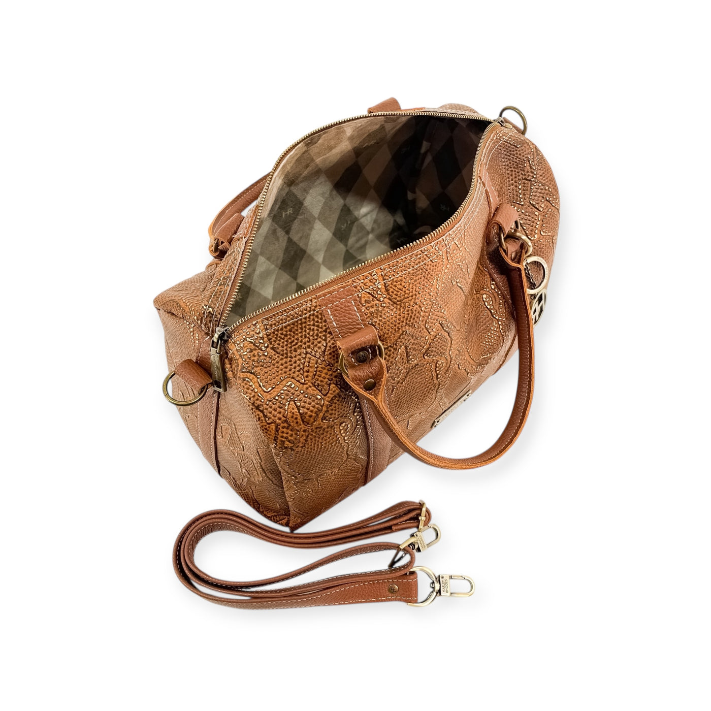 Stowaway Voyager Handbag-Apparel & Accessories > Handbags, Wallets & Cases > Handbags > Convertible Bags-Western-Cowhide-Bags-Handmade-Products-Gifts-Dancing Cactus Designs