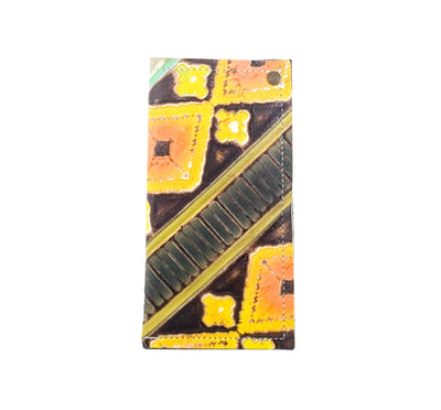 Sunglass Case - All Embossed w/ Aurora Navajo-Sunglass Case-Western-Cowhide-Bags-Handmade-Products-Gifts-Dancing Cactus Designs