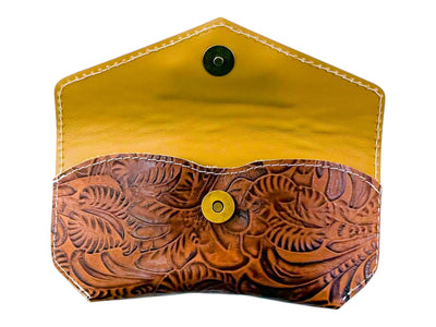 Sunglass Case-Apparel & Accessories > Clothing Accessories > Sunglasses-Western-Cowhide-Bags-Handmade-Products-Gifts-Dancing Cactus Designs