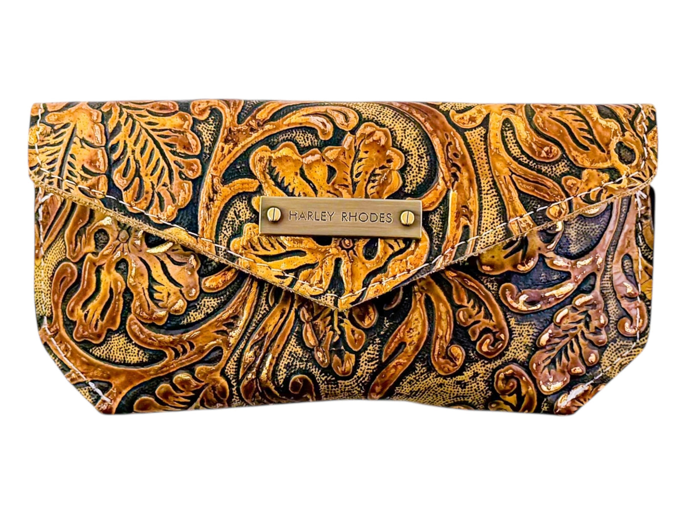 Sunglass Case-Apparel & Accessories > Clothing Accessories > Sunglasses-Western-Cowhide-Bags-Handmade-Products-Gifts-Dancing Cactus Designs