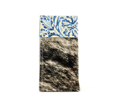 Sunglass Case - Brindle w/ Galaxy Tool-Sunglass Case-Western-Cowhide-Bags-Handmade-Products-Gifts-Dancing Cactus Designs
