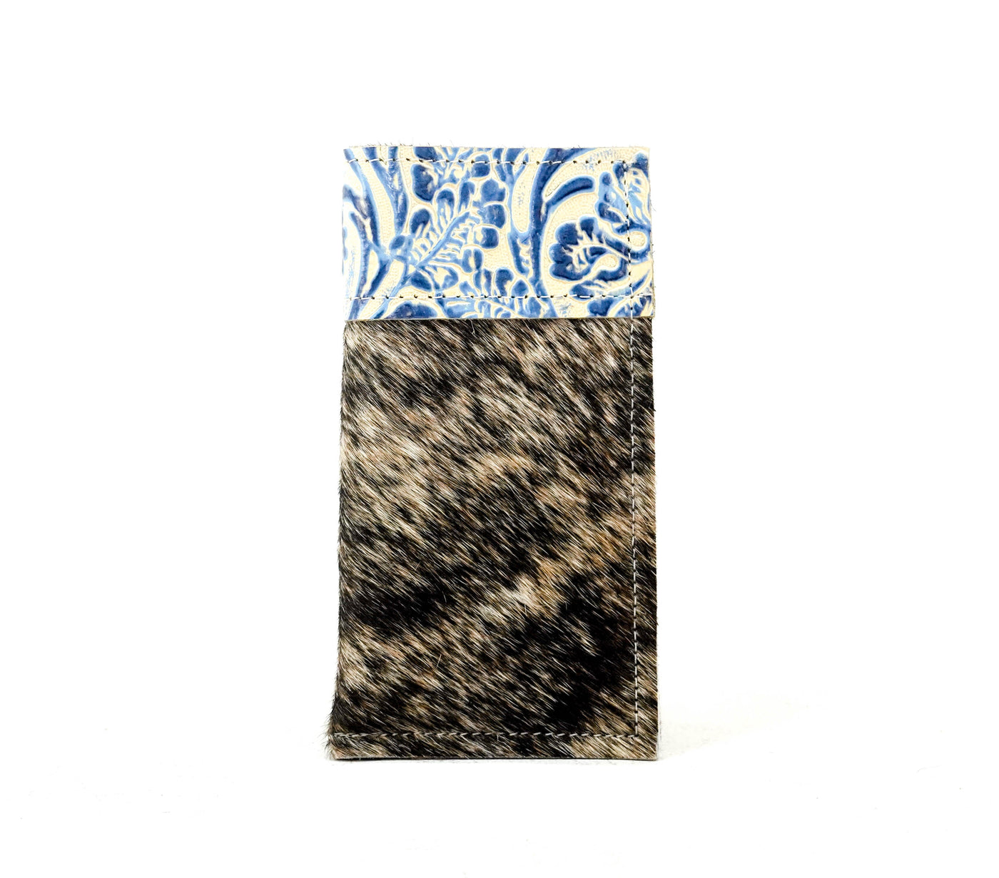 Sunglass Case - Brindle w/ Galaxy Tool-Sunglass Case-Western-Cowhide-Bags-Handmade-Products-Gifts-Dancing Cactus Designs