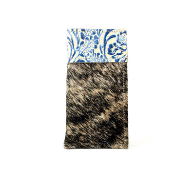 Sunglass Case - Brindle w/ Galaxy Tool-Sunglass Case-Western-Cowhide-Bags-Handmade-Products-Gifts-Dancing Cactus Designs