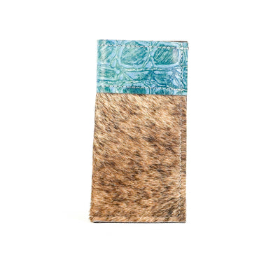 Sunglass Case - Brindle w/ Mermaid Turtoise-Sunglass Case-Western-Cowhide-Bags-Handmade-Products-Gifts-Dancing Cactus Designs