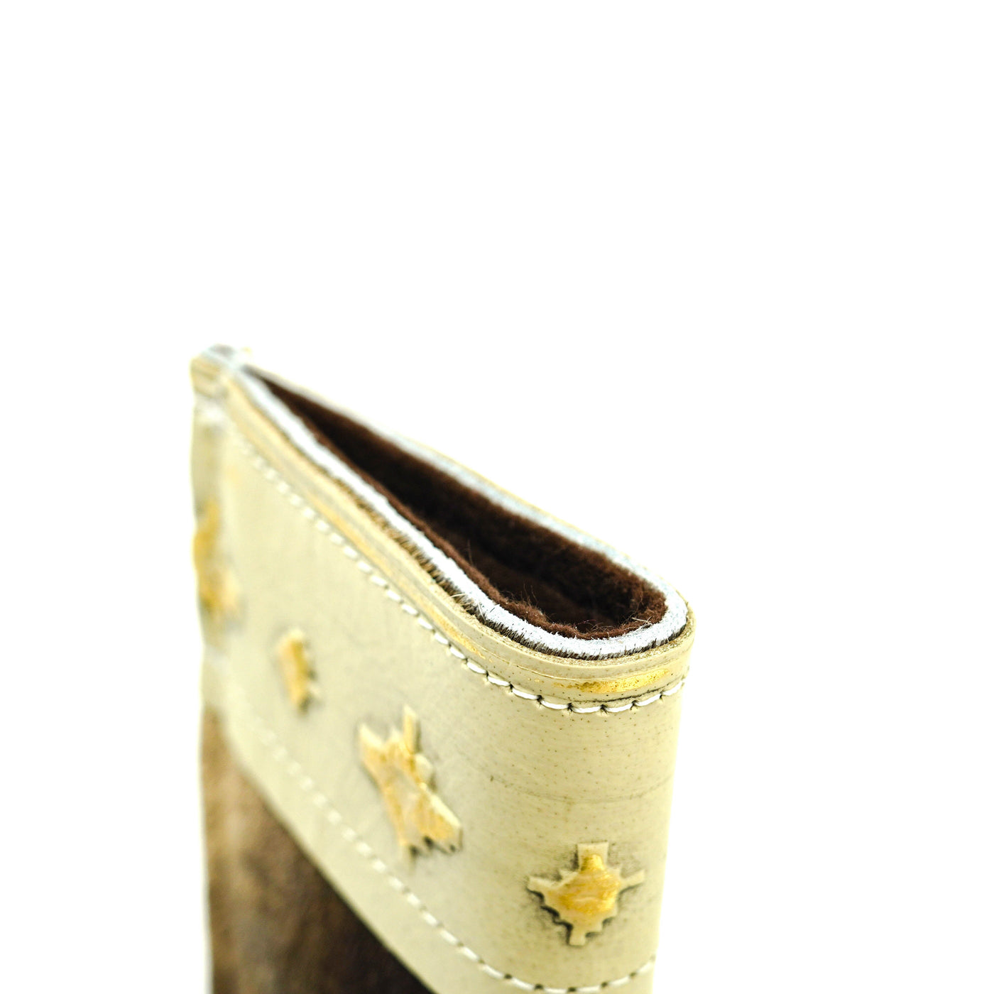 Sunglass Case - Dark Brindle w/ Golden Hills Navajo-Sunglass Case-Western-Cowhide-Bags-Handmade-Products-Gifts-Dancing Cactus Designs