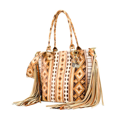 Taylor - All Embossed w/ Apache Navajo-Taylor-Western-Cowhide-Bags-Handmade-Products-Gifts-Dancing Cactus Designs